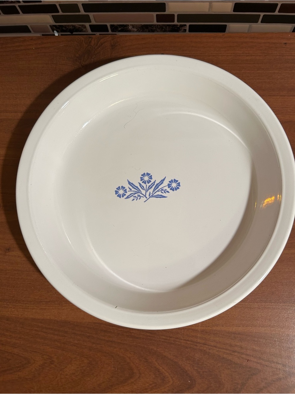 Vintage Corningware Blue Cornflower 9” Pie Plate